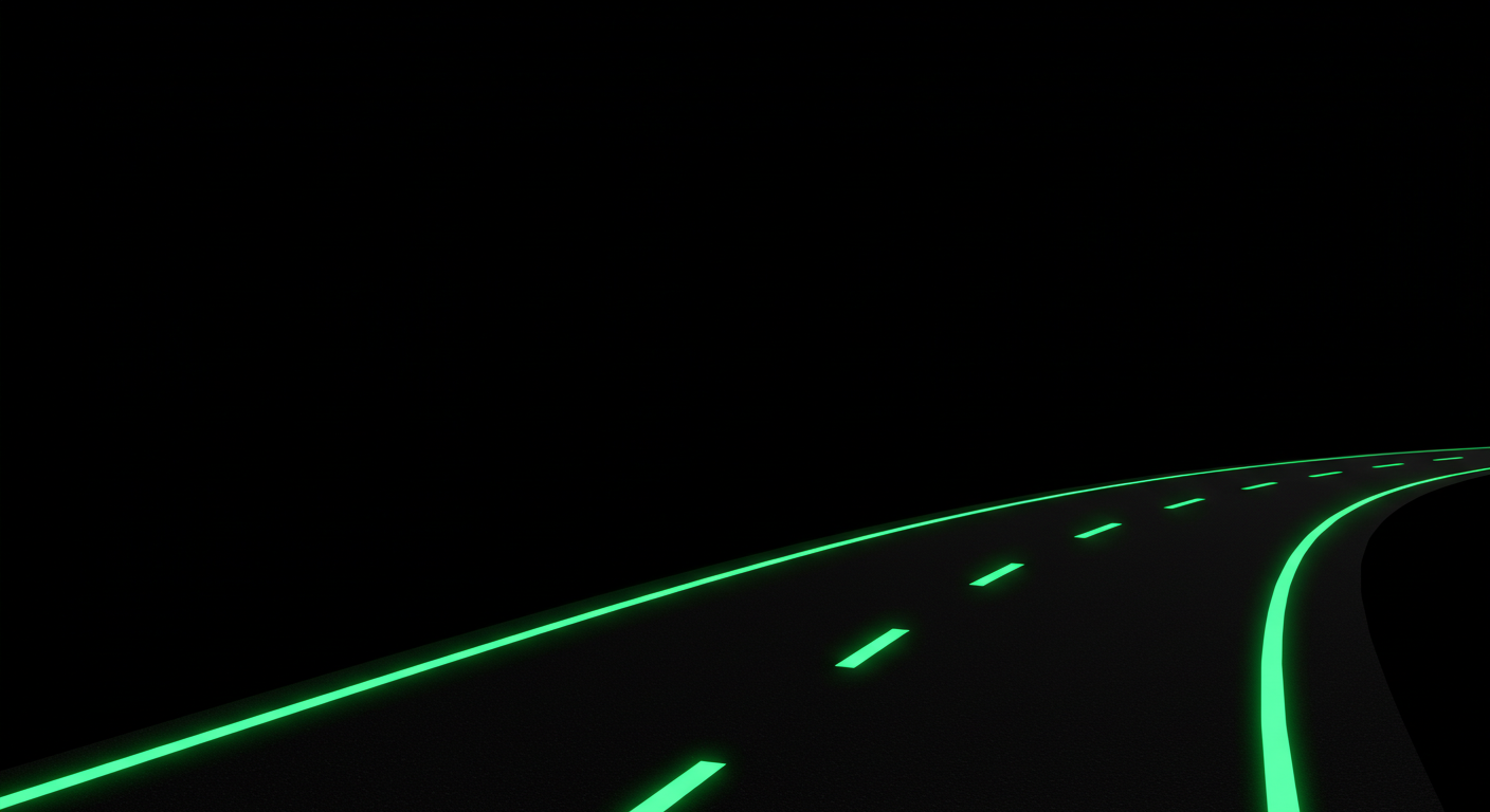 Neon Road Marking Infrastructure